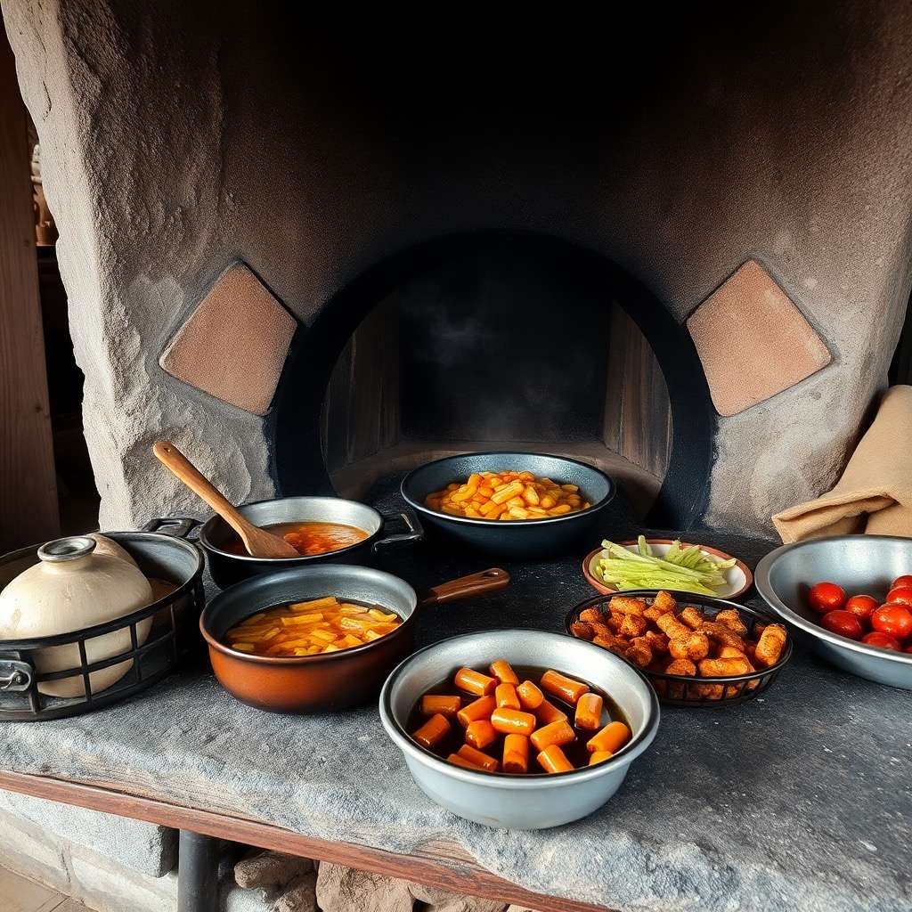 instagram stil fotografija kuhanja na tradicionalen način, krušna peč